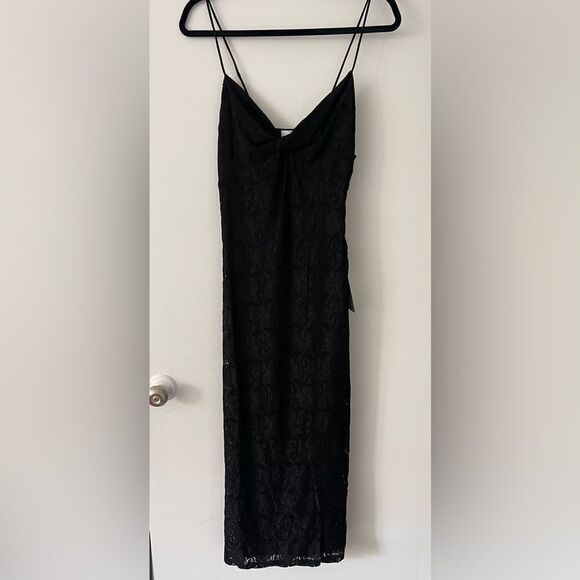 NSR Black Lace Maxi Dress - Picture 1 of 4